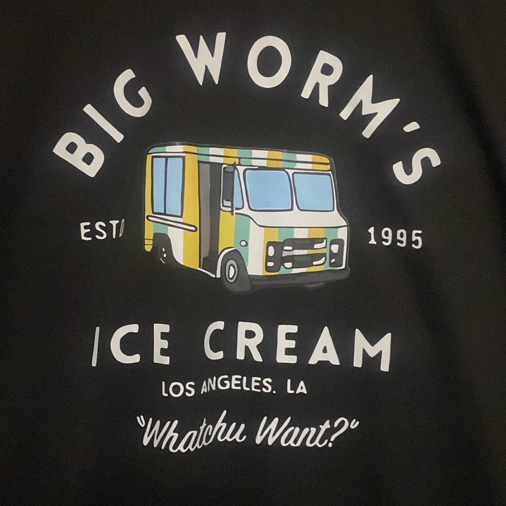 Size 2XL - Big worms ice cream truck pullover